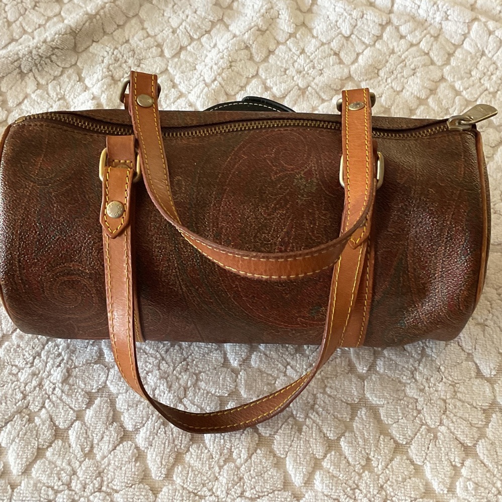 Etro Milano Paisley  (25cm) Barrel Bag